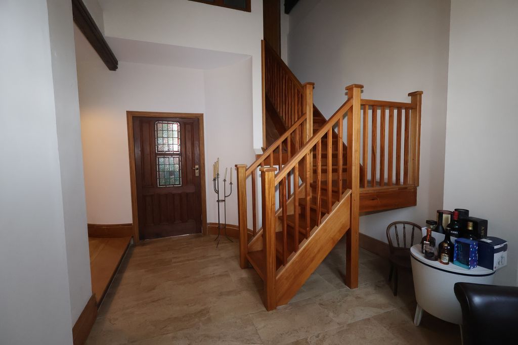 Lobby with Stairs to Study- click for photo gallery